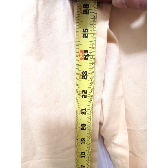 A New Day Yellow Chino Women's Trousers With Zip & Hook Closure Size 14 - Picture 8 of 10